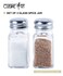 CUISINEART GLASS SALT &amp; PEPPER SET WITH METAL LID Q-SP-GL5