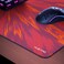 HUEPAD ISOFLOW SERIES, Premium Mousepads, HYDRAGLIDE&trade; Fabric Gaming Mouse pad, XL Desk Pad with Carry Case Tube (XL: 90x40cm, HYPERJUMP, LAVA)