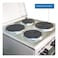 Nobel 50x50 Electric Cooker, 4 Hot Plate &amp; Electric Oven, Made In Turkey NGC5400S Silver/Black
