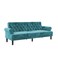 In House Nutella 2 In 1 Sofabed Velvet Upholstered - Dark Turquoise
