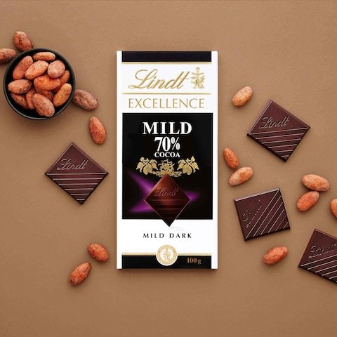 Lindt Excellence 70% Cocoa Mild Dark Chocolate 100g