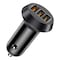 TotuLife Smart Series QC Car Charger and 3-in-1 Charging Cable Black