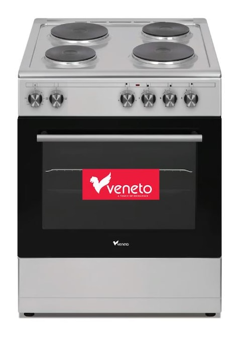 Veneto 60cm 4 Hot Plate Cooker with Stainless Steel Finish, Made in Turkey - VE66