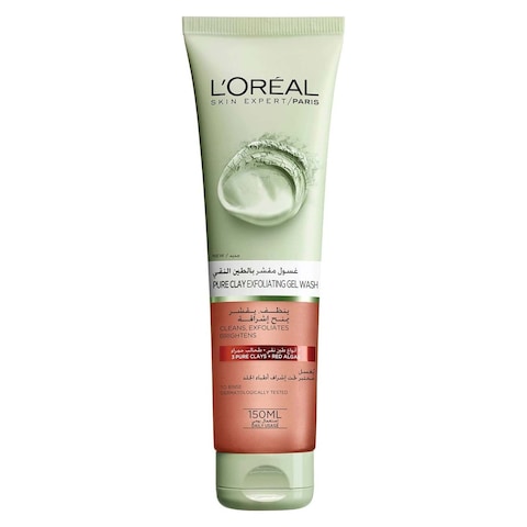 Loreal Paris Pure Clay Red Face Mask with Red Algae - Exfoliates and Brightens - 15