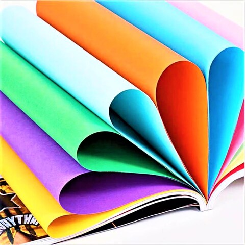 Lavish Premium Quality 100 Sheets Color Paper Double For Printing And Diy Art &amp; Craft Assorted Color