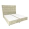In House Alex Velvet Bed Frame - Queen - 200x160 cm - Ivory