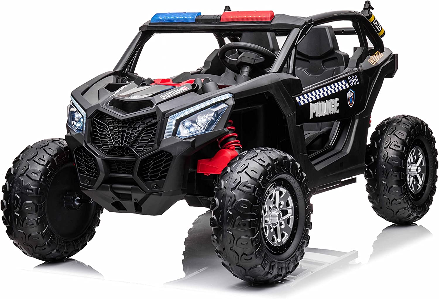 Lovely Baby Powered Riding Jeep For Kids LB 118E, Police (M4) (Black)