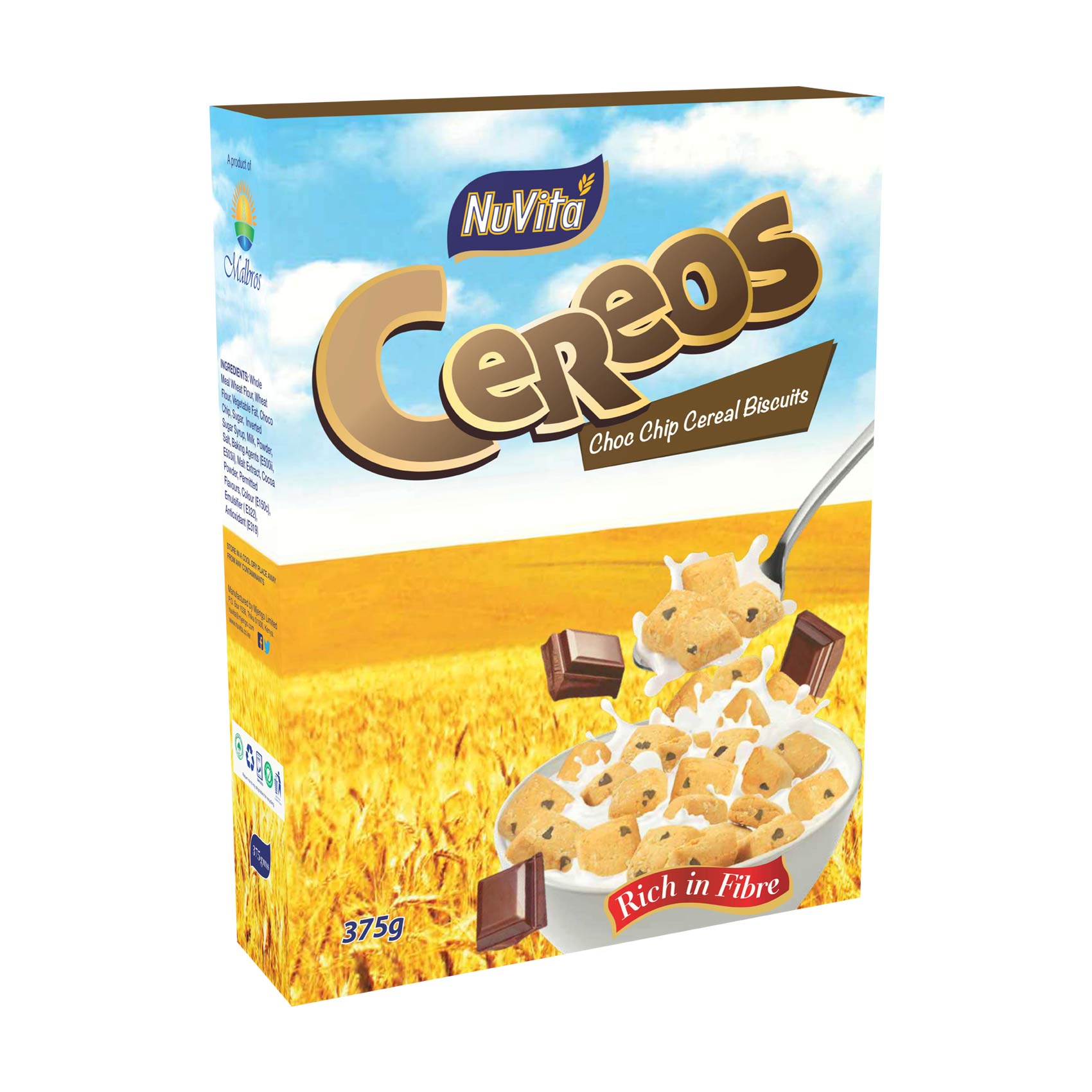 NuVita Cereos Choco Chip Cereal 375g