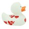 Lilalu-Bath Toy-White Rubber Duck with Red Hearts