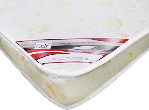 Galaxy Design Medical Mattress White - Single Size ( L X W X H ) 190 X 90 X 14 Cm - 5 Years Full Warranty.