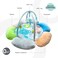 Moon Baby Playmat : 2-In-1 Foldable Baby Gyms &amp; Playmats, Baby Nest And Activity Center W/Hanging Sensory Toys, For 0 Month+ Newborn, Infant, Toddler, Baby Mat + 5 Detachable Toys Flower Theme