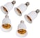 Sister A E14 to E27 Base Screw Light Lamp Bulb Holder Adapter Socket Converter 5PCS