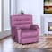 In House Velvet Rocking &amp; Rotating Recliner Chair - Light Purple - AB03