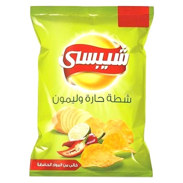 شيبسي رقائق بطاطس بالشطة والليمون - 27 جرام