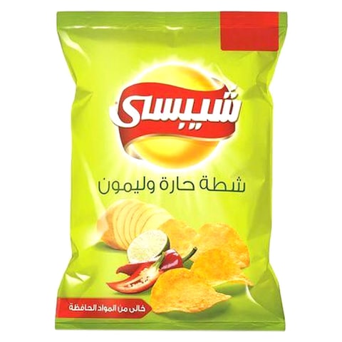 شيبسي رقائق بطاطس بالشطة والليمون - 27 جرام