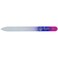 Nippes Long Glass Nail File, Pink And Purple