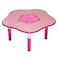 XIANGYU PINK elegant and durable flower shape study table for kids
