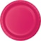 Creative Converting Touch of Color Paper Lunch Plates 7-Inch Size 24-Pieces- Hot Magenta