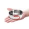 Generic-2Pcs Stainless Steel Bowls for Outdoor Camping Kitchen Dinner Plates