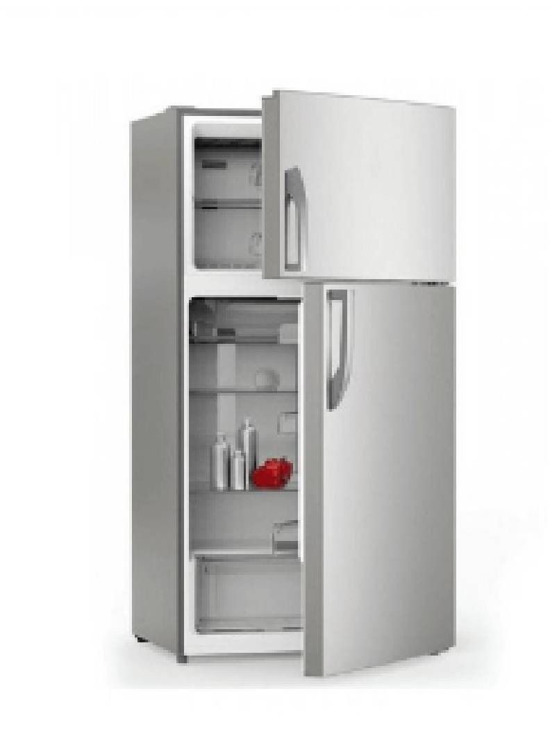 Mando Refrigerator 2 Door, Top Freezer, 594L, 21 FT, FR120-595L, Steel (Installation Not Included)