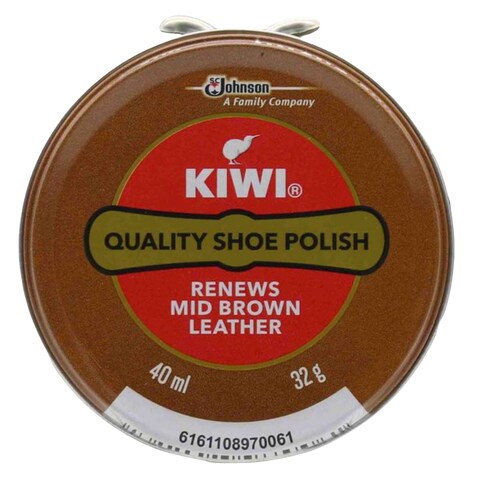 Kiwi Quality Shoe Polish Mid Brown 40ml