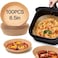 Ashi100 PCS Air Fryer Disposable Paper Liner, Non-Stick Air Fryer Liners, Round Baking Paper for Air Fryer, Water-proof, Oil-proof, Food Grade Parchment for Baking Roasting Microwave