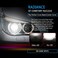 C6 H7 LED Headlight Conversion Kit Car Headlight Bulbs 3800LM 6000K Super Bright White Beam Replacement for Halogen, HID Waterproof LED Headlamp