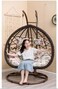 Yulan 2 Person Comfortable Hanging Chair Outdoor Patio Swing Hanging With Double Pole JHA-168N-347