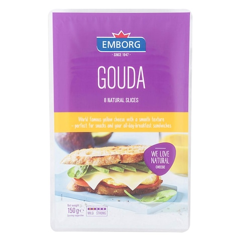 Emborg Cheese Gouda Nat. Slices 150G