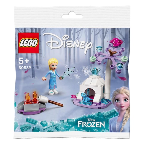 LEGO Disney Frozen 30559 Elsa And Bruni&#39;s Forest Camp Toy Set 80 Pieces Multicolor