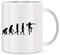 Giftex Fortnite Battle Royale White Ceramic Mug, Evolution Design Mug, 11Oz Coffee Mug