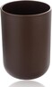 Plastic Tumbler for Bathroom, Brown, 7.3 x 7.3 x 10.3 centimeters