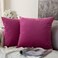 Raafi Wine Color Velvet Cushion Covers ( Set of 2 )