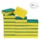 Decdeal - 20pcs Multi-purpose Double-faced Sponge Scouring Pads Dish Washing Scrub Sponge Stains Removing Cleaning Scrubber Brush for Kitchen Garage Bathroom