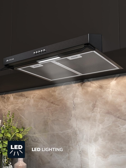 MILLEN 60cm Under Cabinet Black Range Hood - MKH 603 BL, 3 Year Warranty