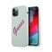 Guess HC Silicone Vintage White Script Case iPhone 12 / 12 Pro (6.1") - Black/White