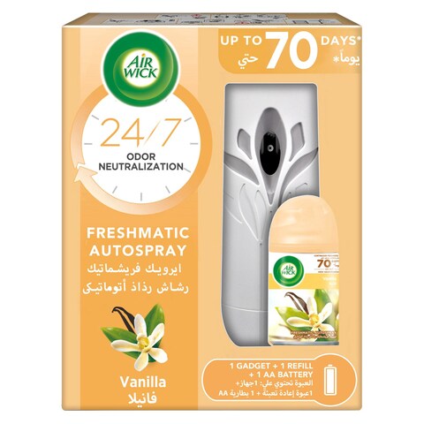 Air Wick Freshmatic Autospray White Vanilla Bean Air Freshener With Refill White 250ml