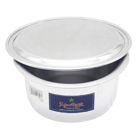 Signature Heavy Sufuria With Lid 19cm Silver