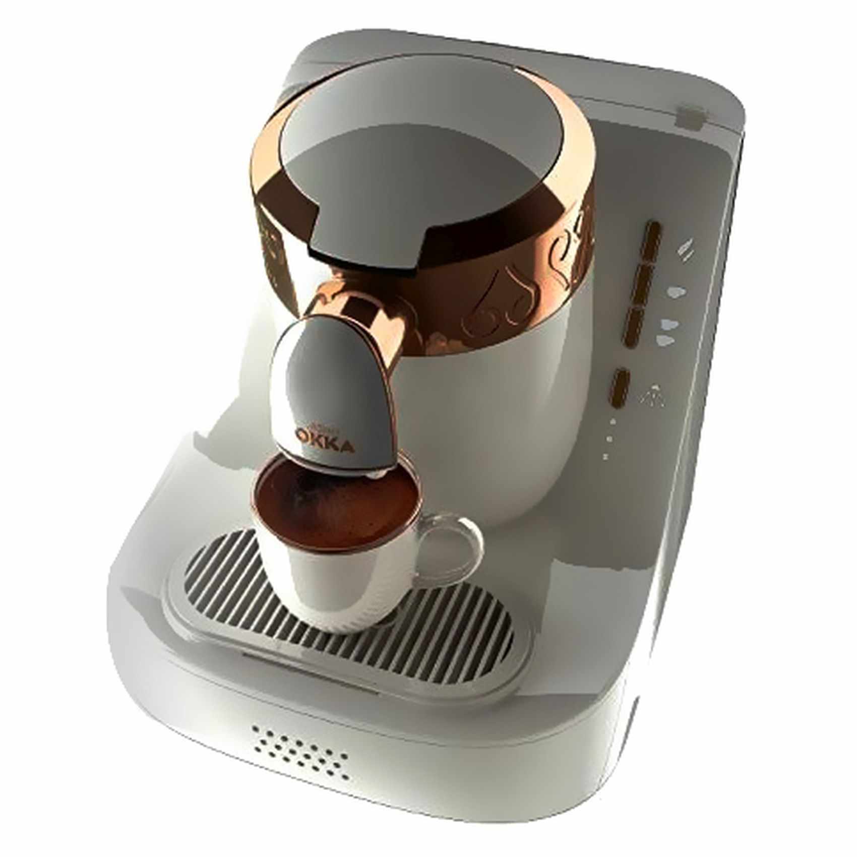 Arzum Ok001 Okka Automatic Turkish Coffee Machine White Copper