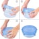 Generic Silicone Stretch Fresh Food Storage Cover Stretch Bowl Lids 6 Pack, Blue