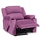 إن هاوس كرسي استرخاء سينمائي هزاز منجد بالمخمل مع حامل أكواب - بنفسجي فاتح - ليزي تروي