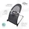 Moon Little Hopper Baby Bouncer, Foldable Adjustable Baby Rocker Chair W/ 2 Recline Angles, Harness, Washable Fabric, Balance Support Baby Carrier &amp; Crib, 0M+ Infants Baby Swing, Dark Grey