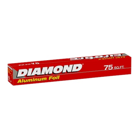 Diamond Aluminium Foil Silver 75sqft