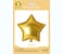 Party Time 1pc 18" Shiny Gold Star Foil Balloon, Star Shaped Foil Balloon Valentines Day Mylar Balloons for Mother's Day, Wedding Decoration &amp; Engagement - Birthday Party Supplies