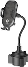 Green Lion Car Cup Long Leg Holder, One Hand Operation, Tight And Firm, 360 Degrees Rotation, Quality Guarantee, Compatible With iPhone 14 Pro Max, 14 Pro, 13 Pro, Galaxy Note S22, S21 - Black