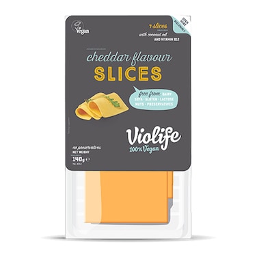 Violife Vegan Cheese Slices Cheddar 140g