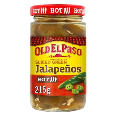 Old El Paso Sliced Green Jalapenos 215g