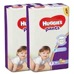 Buy Huggies Pants Diaper Pants Size 3 6-11kg White 44 Diapers Pack of 2 in UAE