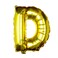 16" Gold Foil Letter D Balloon