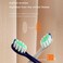 Bomidi TX5-2 Electric Toothbrush Head Soft Toothbrush (2 Pieces Replacement Head Brush) Soft Bristle Long Lasting Brush Head Compatible For TX5 Electric Toothbrush - Blue